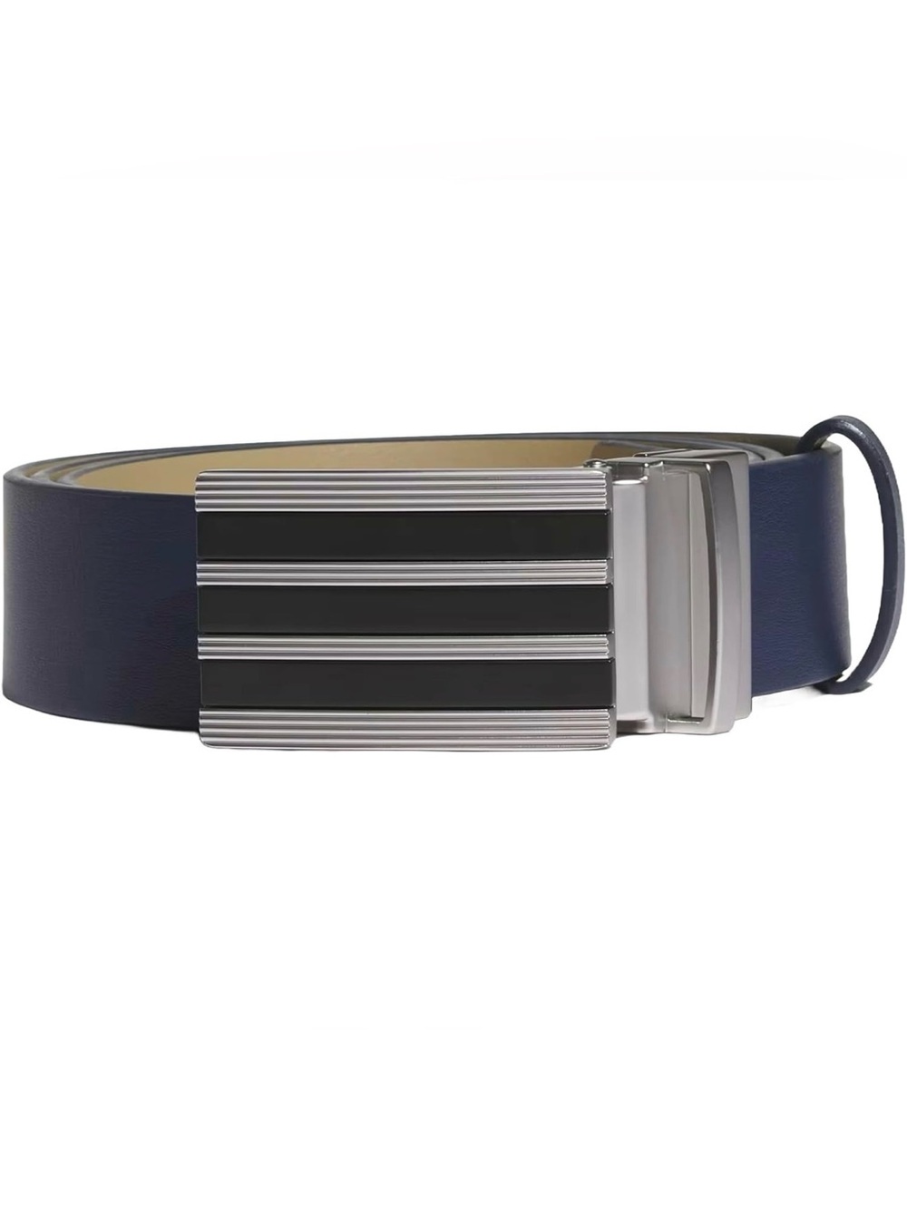 Adidas Golf 3-Stripe Reversible Tour Belt, Navy, New. Unisex.One size(OSFM). R9B